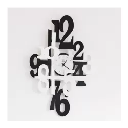 Orologio Incastro, Nero e Bianco - Arti e Mestieri