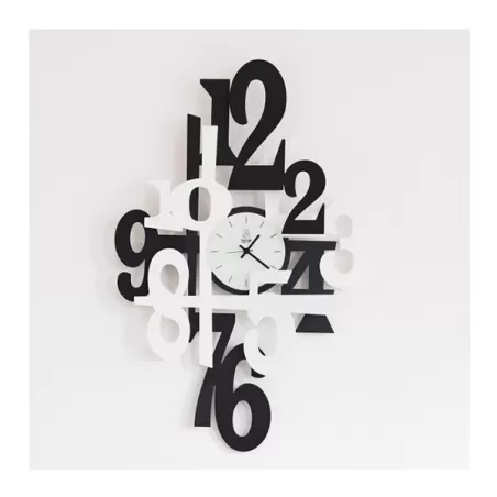 Orologio Incastro, Nero e Bianco - Arti e Mestieri