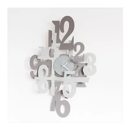 Orologio Incastro, Ardesia e Alluminio - Arti e Mestieri