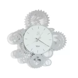 Orologio Ingranaggi Pendolo, Allumnio - Arti e Mestieri