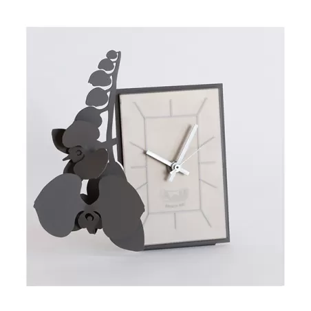 Orologio Orchidea Tavolo, Fango - Arti e Mestieri