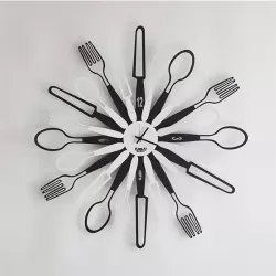 Orologio Sparecchiavo, Nero e Bianco - Arti e Mestieri