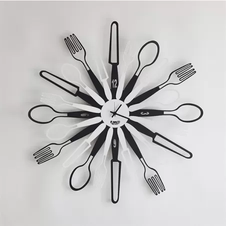 Orologio Sparecchiavo, Nero e Bianco - Arti e Mestieri