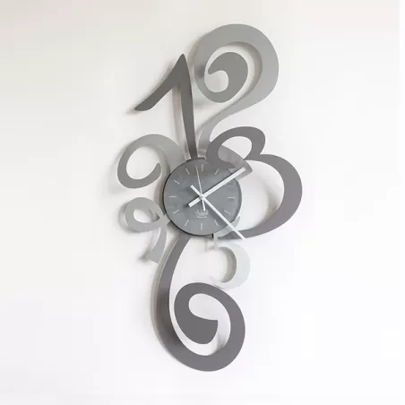 Orologio Truciolo, Ardesia e Alluminio - Arti e Mestieri