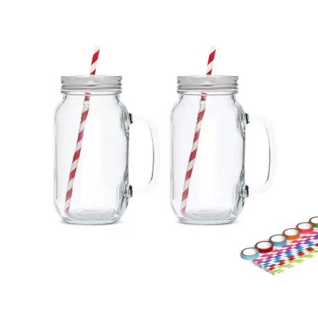 Mason, Set 2 caraffe per bevande - Cookut