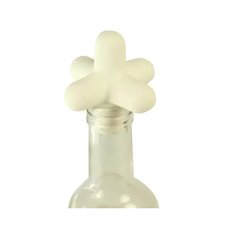 Spark, Tappo per bottiglia in silicone bianco - Cookut