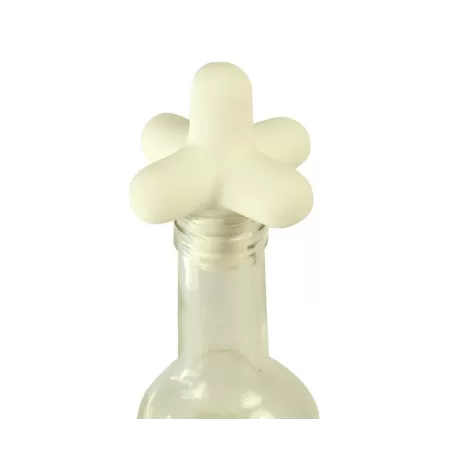 Spark, Tappo per bottiglia in silicone bianco - Cookut