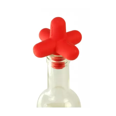 Spark, Tappo per bottiglia in silicone rosso - Cookut