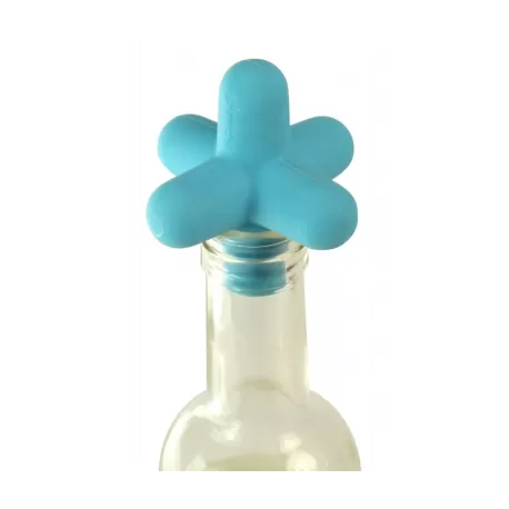 Spark, Tappo per bottiglia in silicone azzurro - Cookut