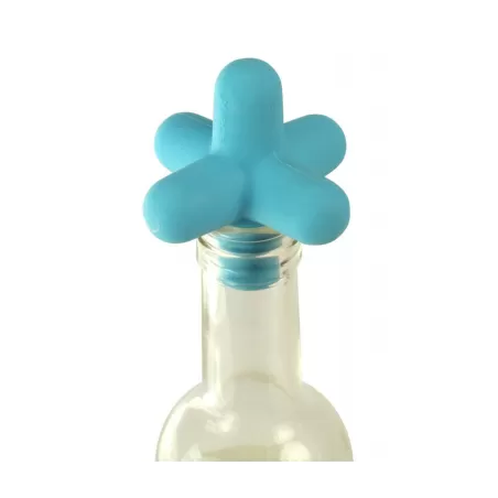 Spark, Tappo per bottiglia in silicone azzurro - Cookut