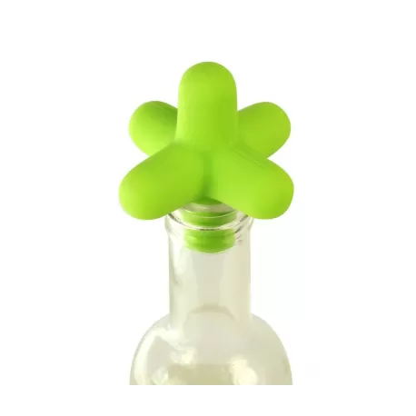Spark, Tappo per bottiglia in silicone verde - Cookut
