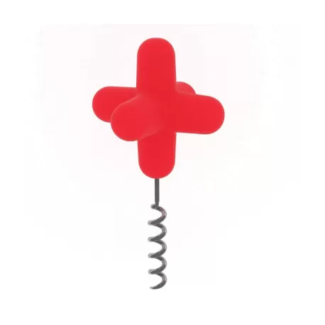 Spark, Apribottiglia e tappo in silicone rosso - Cookut