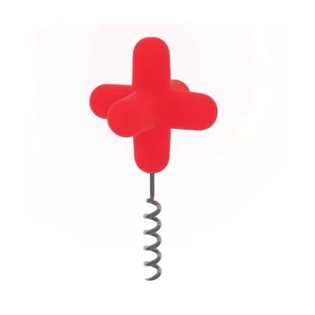 Spark, Apribottiglia e tappo in silicone rosso - Cookut