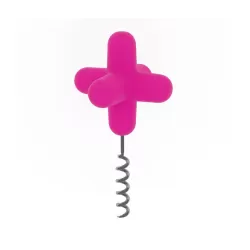 Spark, Apribottiglia e tappo in silicone fucsia - Cookut