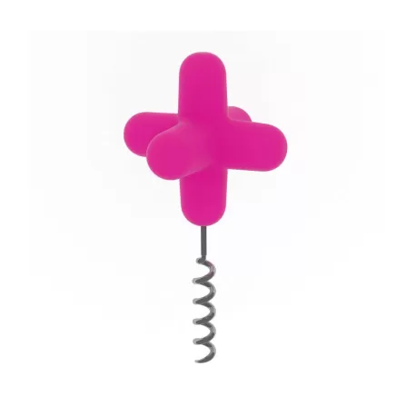 Spark, Apribottiglia e tappo in silicone fucsia - Cookut