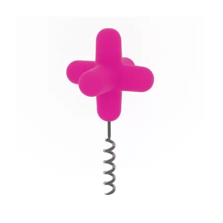 Spark, Apribottiglia e tappo in silicone fucsia - Cookut