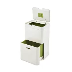 Totem 48, Pattumiera unità di riciclaggio con raccolta differenziata Lt. 48 bianca - Joseph Joseph