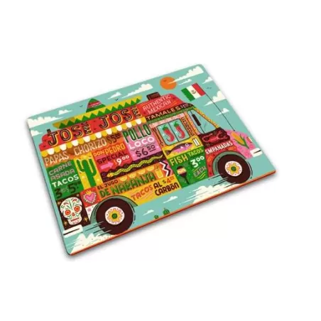 Food Truck, Tagliere in vetro - Joseph Joseph