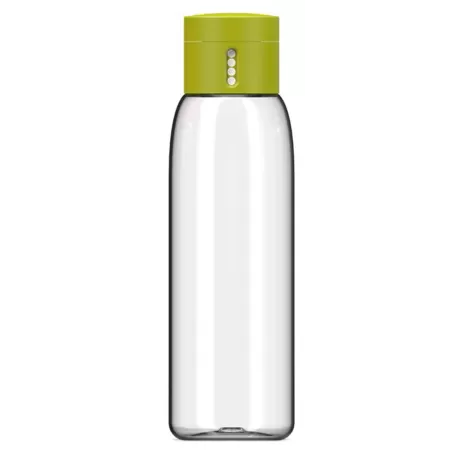 Dot hydration, Bottiglia con tappo contatore verde - Joseph Joseph