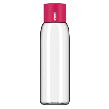 Dot hydration, Bottiglia con tappo contatore rosa - Joseph Joseph