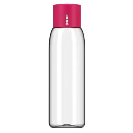 Dot hydration, Bottiglia con tappo contatore rosa - Joseph Joseph