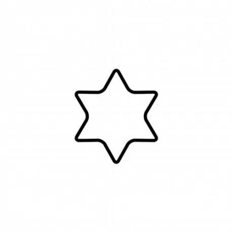 Tagliabiscotto stella a 6 punte Cm. 4 - Kaiser