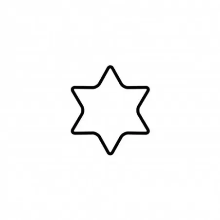 Tagliabiscotto stella a 6 punte Cm. 4 - Kaiser