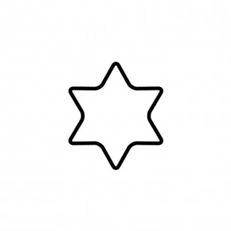 Tagliabiscotto stella a 6 punte Cm. 6 - Kaiser