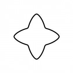 Tagliabiscotto stella 4 punte Cm. 6 - Kaiser