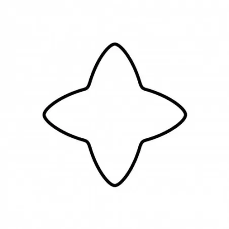 Tagliabiscotto stella 4 punte Cm. 6 - Kaiser