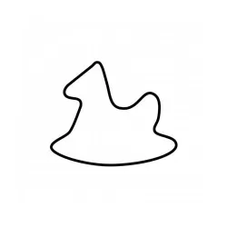 Tagliabiscotto cavallo a dondolo Cm. 7 - Kaiser