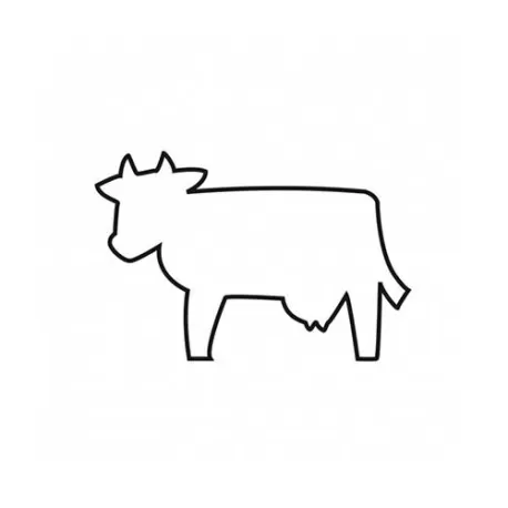 Tagliabiscotto mucca Cm. 8 - Kaiser