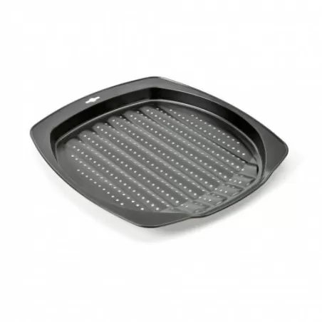 Teglia patatine fritte con base termica forata Cm. 39x34 H. Cm. 3 Gr. 750, Delicious - Kaiser