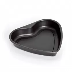 Tortiera cuore Cm. 24x20 H. Cm. 4, Love - Kaiser