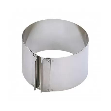 Formatorte In Acciao Inox Ad Anello Da Cm. 16,5 H. 9 A Cm. 32 H. 9 Patisserie - Kaiser