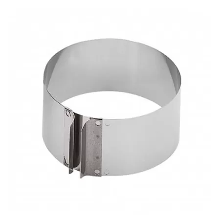 Formatorte In Acciao Inox Ad Anello Da Cm. 16,5 H. 7 A Cm. 32 H. 7 Patisserie - Kaiser