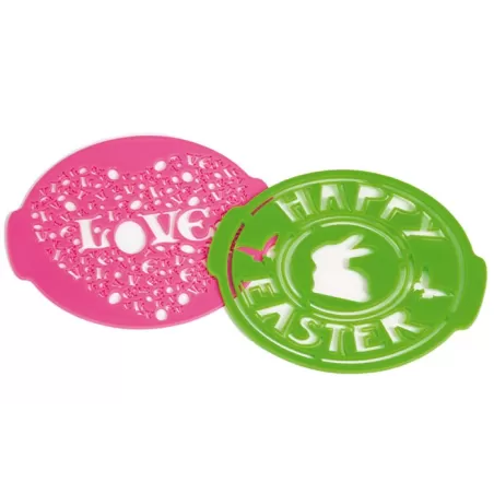 LOVE + HAPPY EASTER, 2mascherine decorative