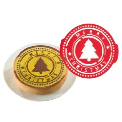 HAPPY BIRTHDAY + CHRISTMAS, 2 mascherine decorative 2