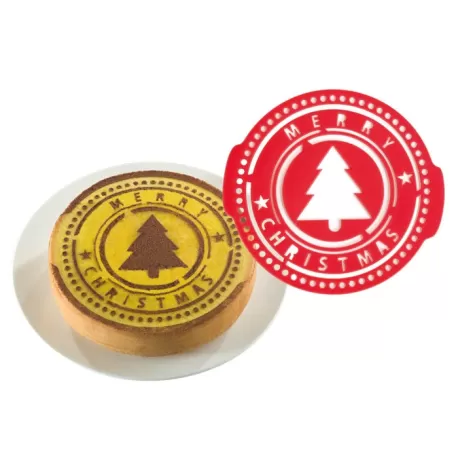 HAPPY BIRTHDAY + CHRISTMAS, 2 mascherine decorative