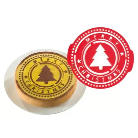 HAPPY BIRTHDAY + CHRISTMAS, 2 mascherine decorative