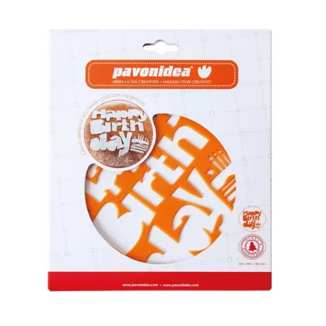 HAPPY BIRTHDAY + CHRISTMAS, 2 mascherine decorative