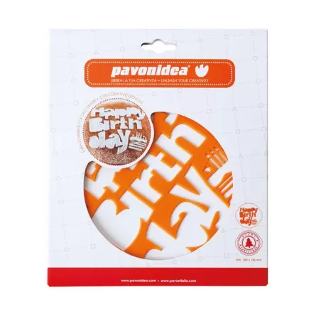 HAPPY BIRTHDAY + CHRISTMAS, 2 mascherine decorative