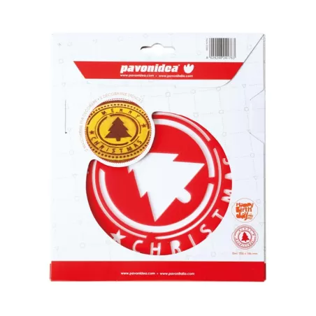 HAPPY BIRTHDAY + CHRISTMAS, 2 mascherine decorative