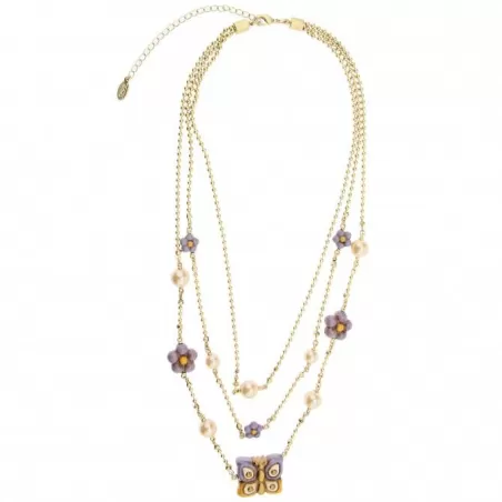 Collana New Classic Mariposa y Margaritas - Thun