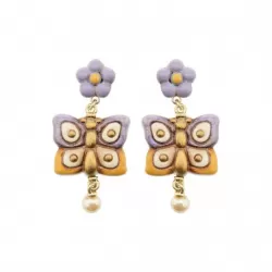 Orecchini New Classic Mariposa y Margaritas - Thun