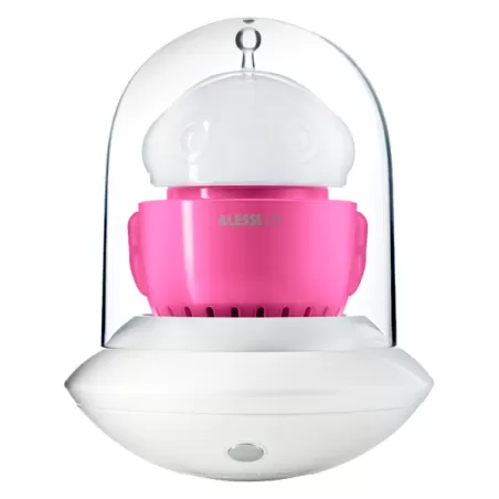 Ufo, Lampada portatile, rosa e bianco