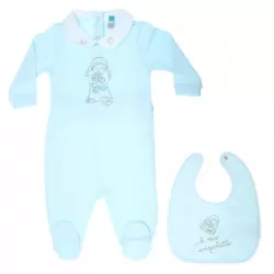 Confezione tutina e bavaglino Angel boy - Thun
