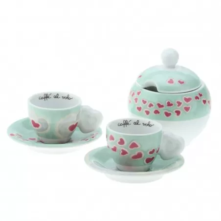 Set 2 tazzine espresso con zuccheriera Amore - Thun