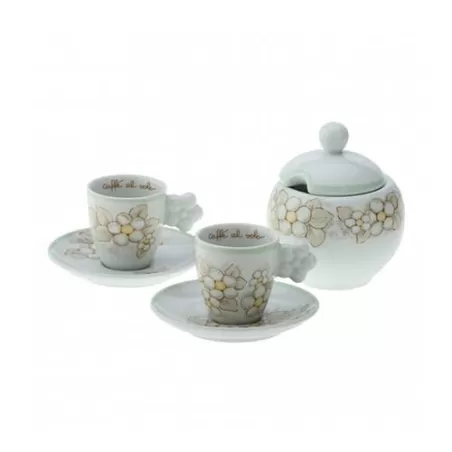 Set 2 tazzine espresso con zuccheriera Eleganza - Thun