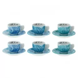 Confezione 6 tazzine espresso Acquamarina - Thun